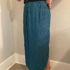 Sabina Musáyev/Anthropologie Turquoise Maxi Skirt, Size M